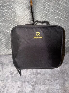 Relavel Black Travel makeup Organizer Carry Case